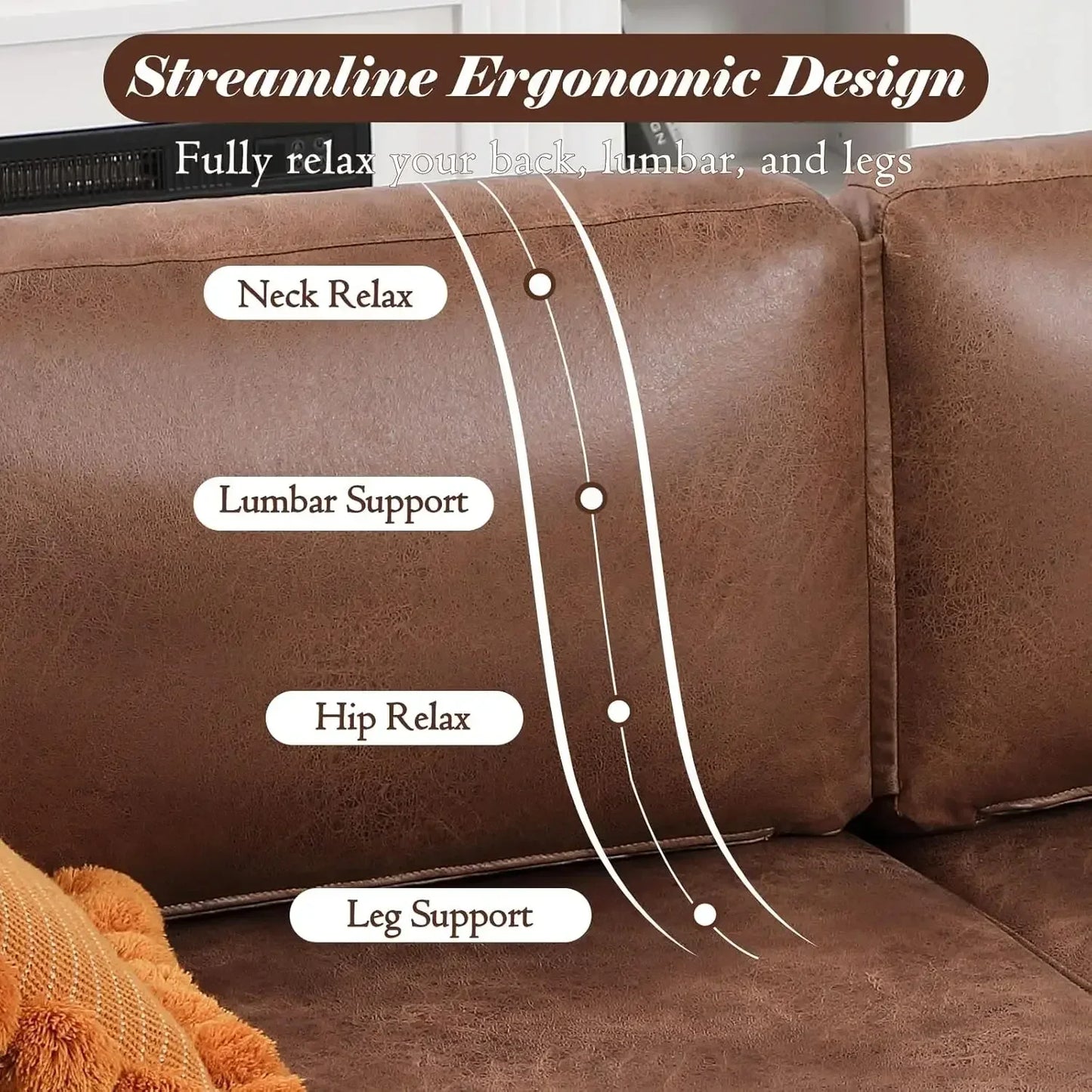 Modern Faux Leather Loveseat for Cozy Living Room Style