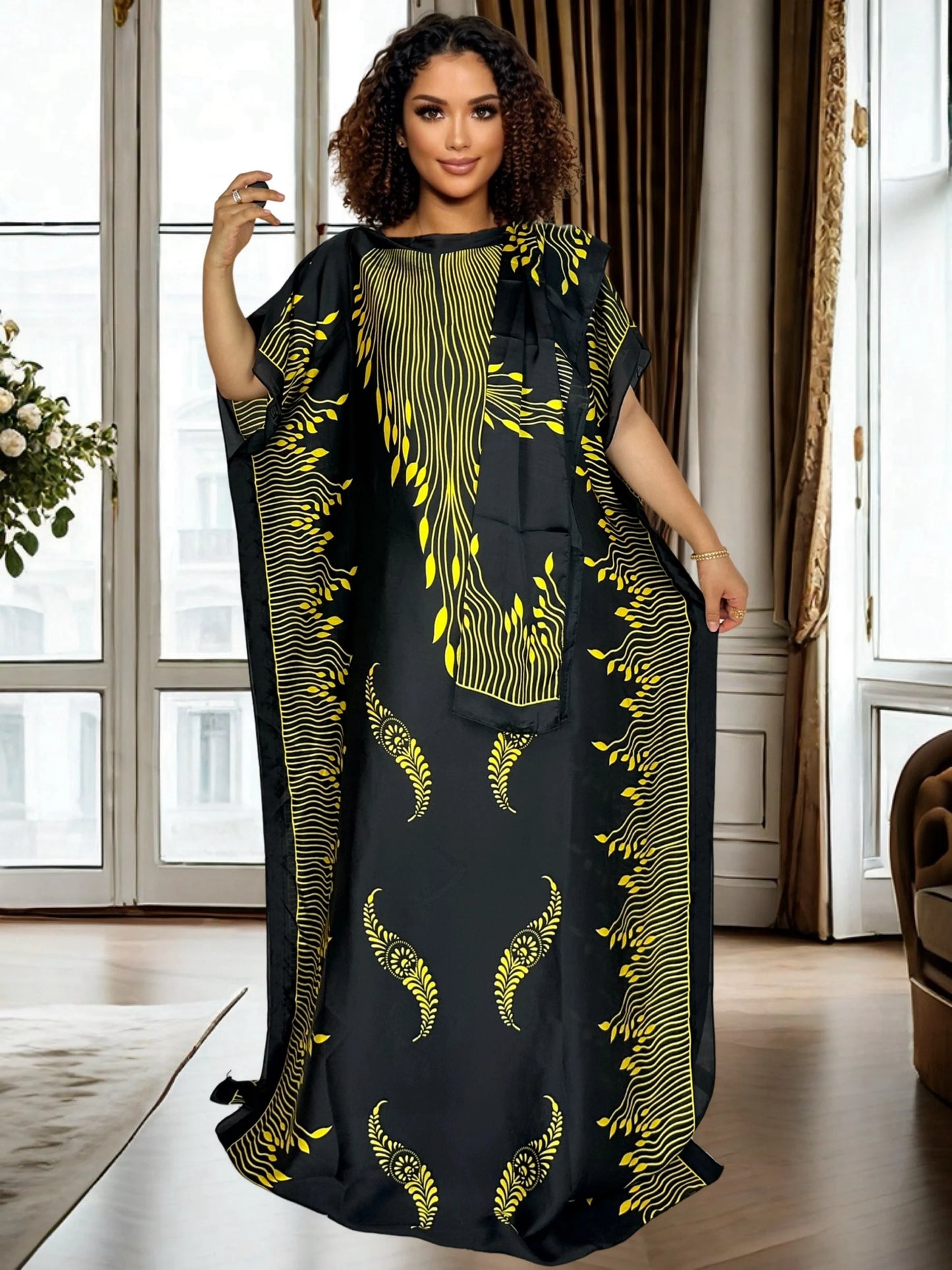 Elegant Women's Floral Print Dress for Casual and Formal Events