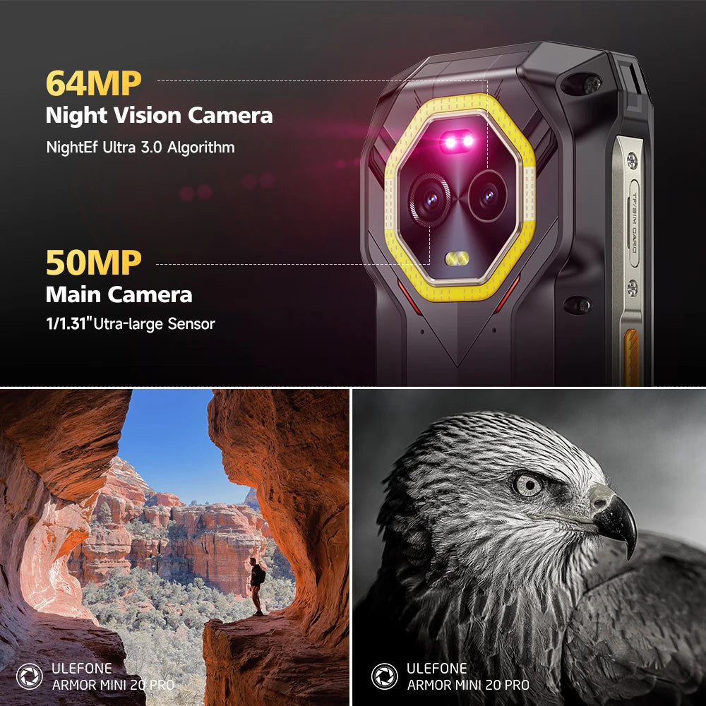 Ulefone Armor Mini 20 Pro 5G Rugged Smartphone 64MP Camera