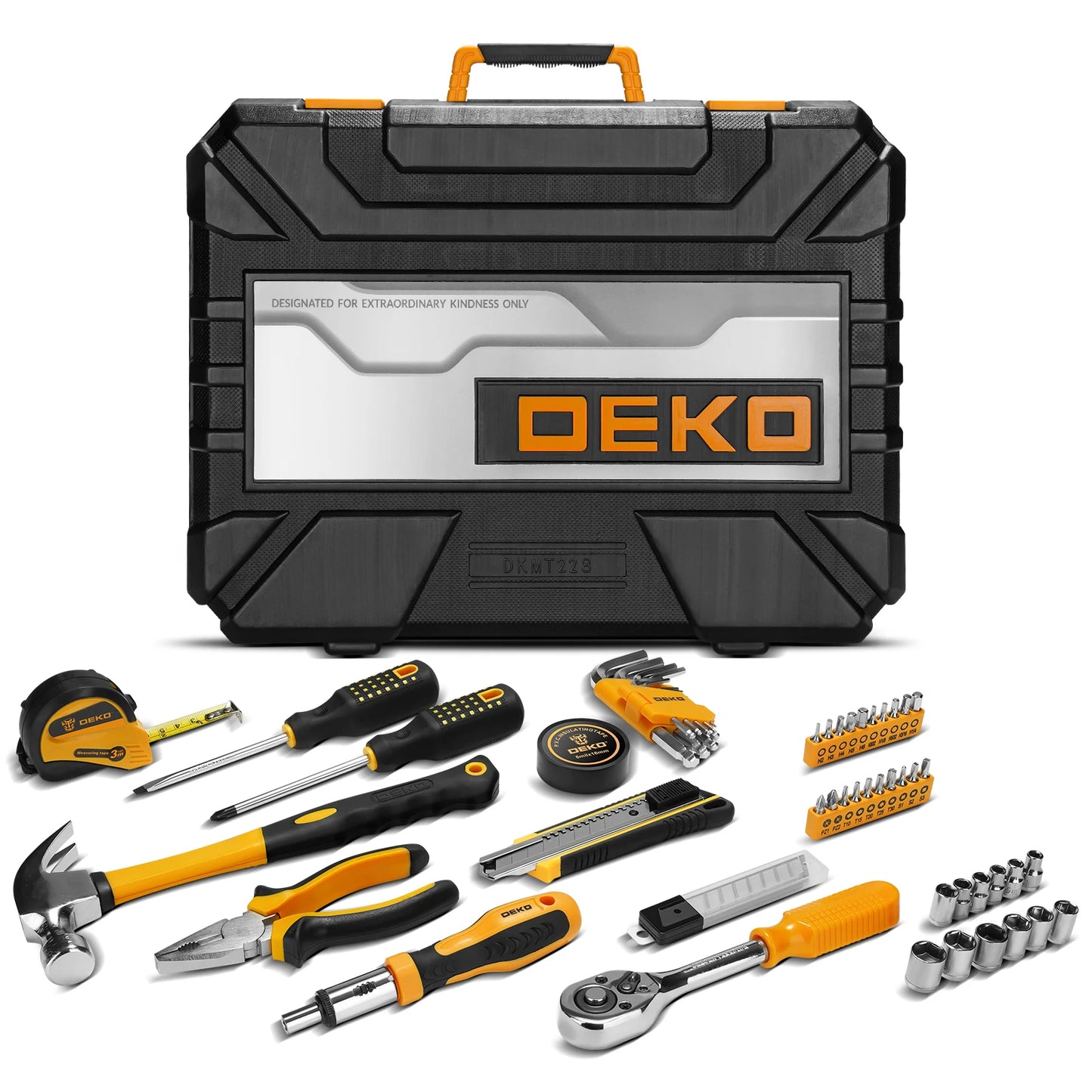 DEKODIY 228 Piece Socket Wrench Auto Repair Tool Set Kit