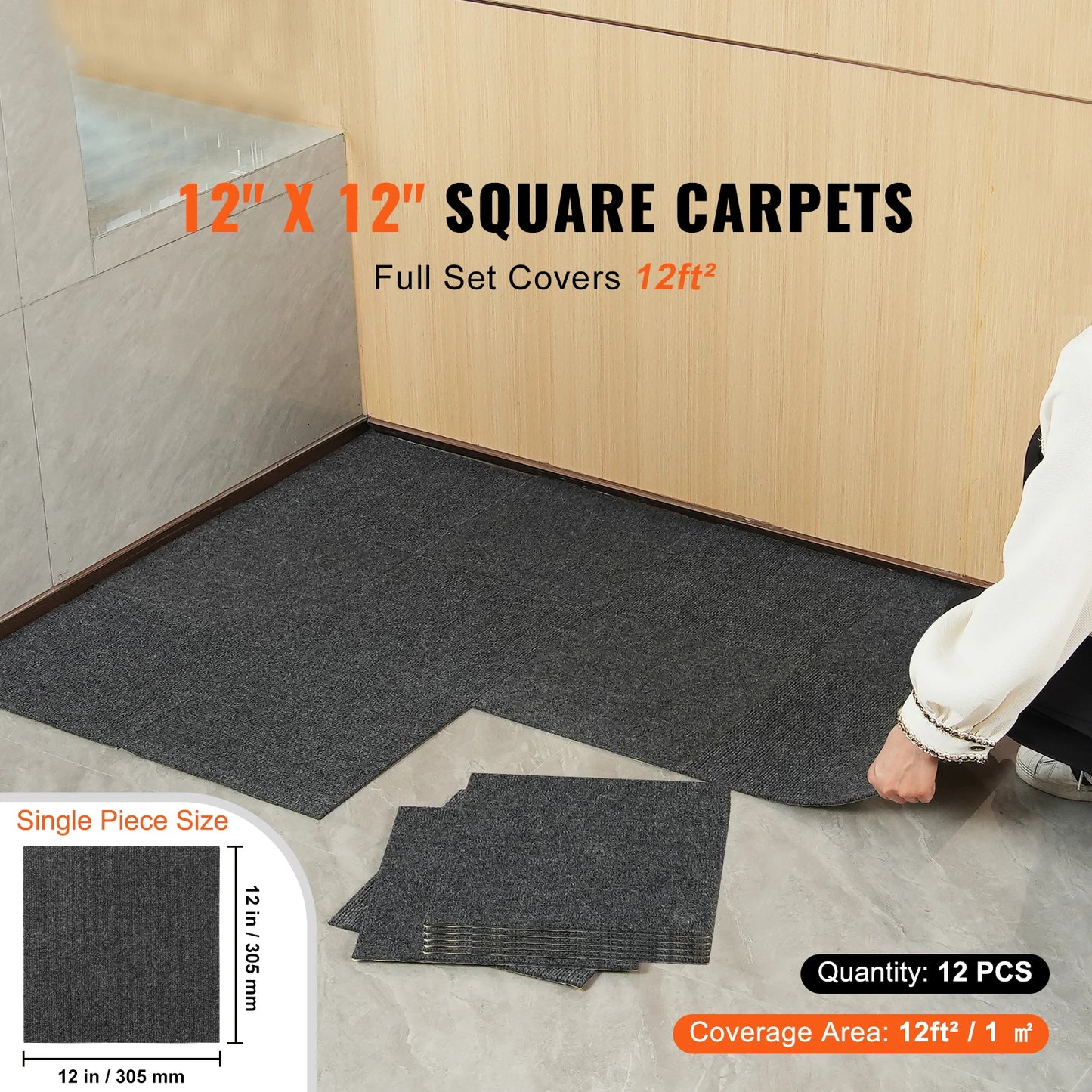 Peel and Stick Soft Carpet Tiles for Easy Floor Makeover