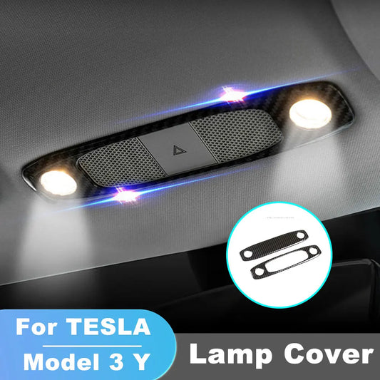Carbon Fiber Reading Light Trim For Tesla Model 3 And Y