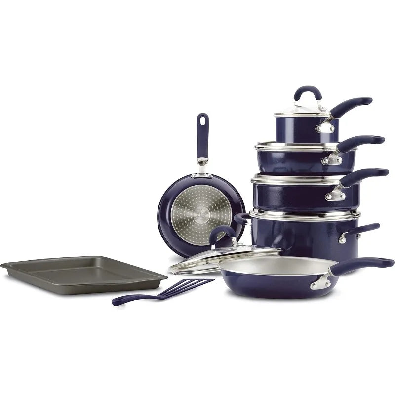 Rachael Ray Nonstick Cookware Set with PlatinumShield Technology