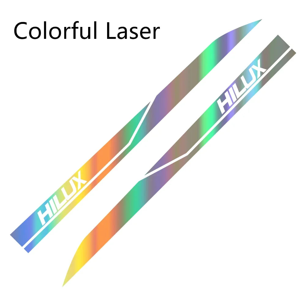 2Pcs Car Door Side Sticker Auto Vinyl Film DIY Decal Sport Styling Accessories For Toyota Hilux Revo Vigo