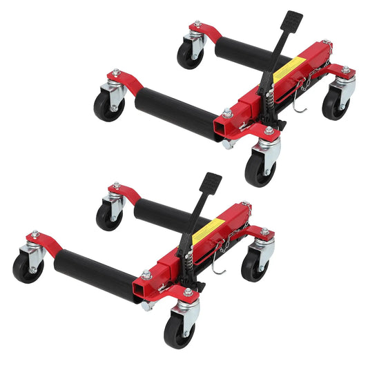 Car Wheel Dolly Jack Set 1500Lbs Hydraulic Non Slip Rollers