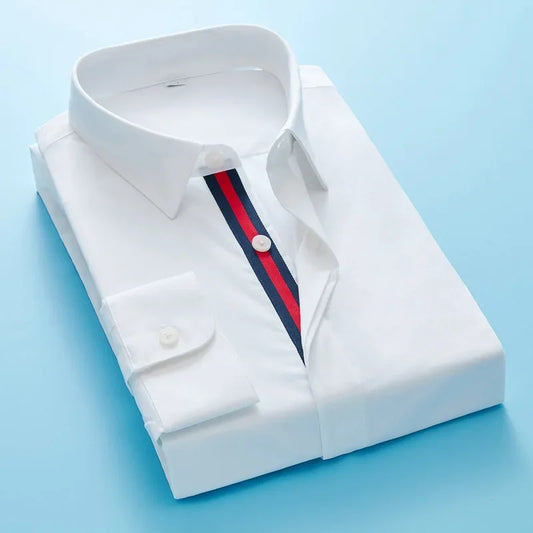 Fashionable Korean Style Slim Fit Embroidered Casual Shirt for Men