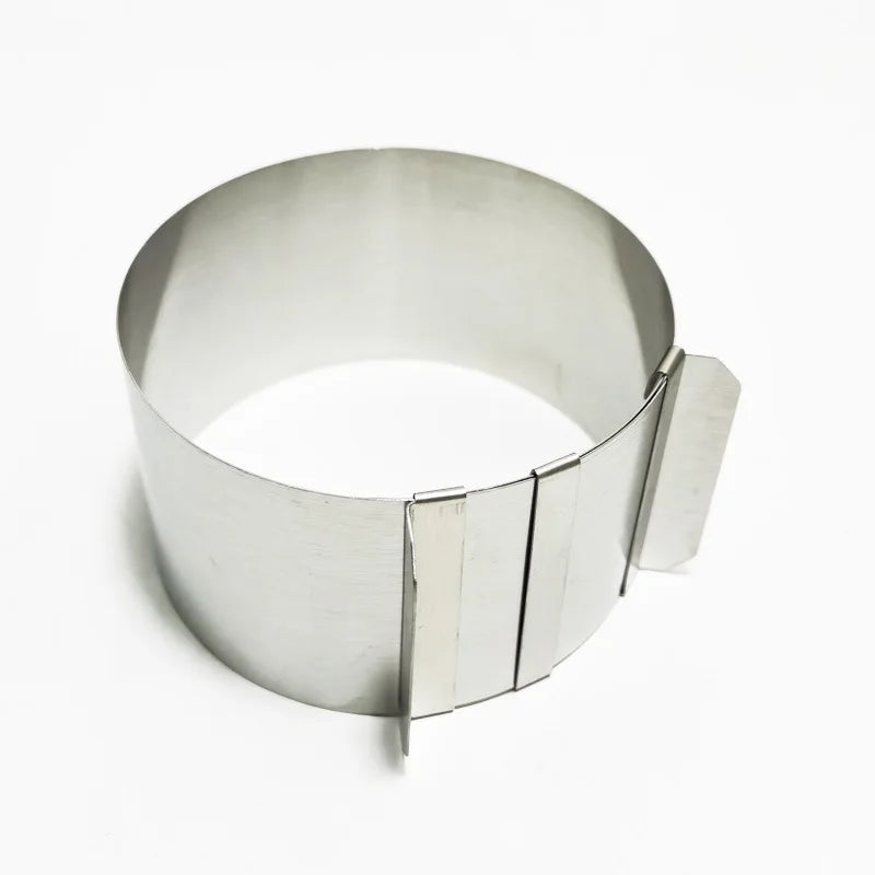 Adjustable Stainless Steel Cake Ring Mold for Perfect Baking