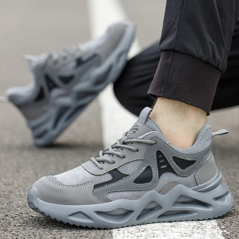 Lightweight Safety Shoes for Men and Women Steel Toe Cap Work Boots Breathable Sneakers Tactical Boots