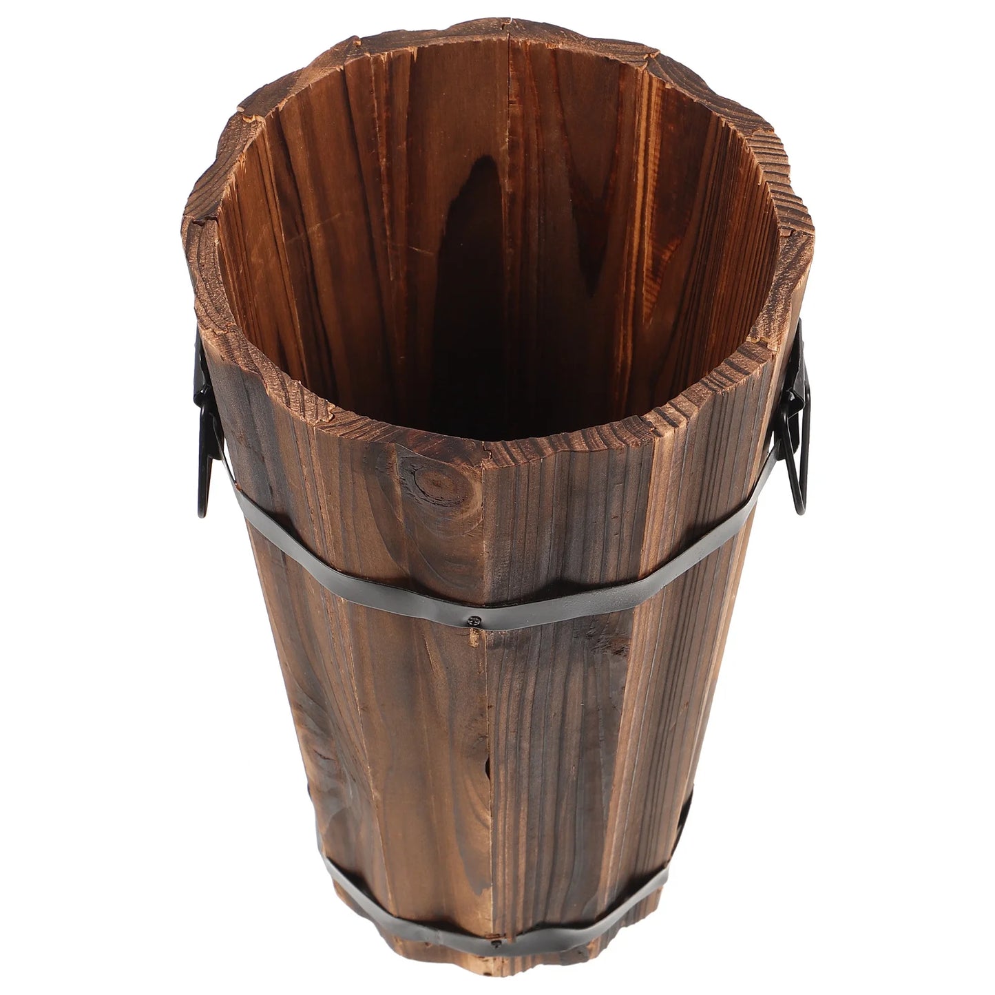 Choice Round Wooden Flower Pot for Succulents and Home Decor