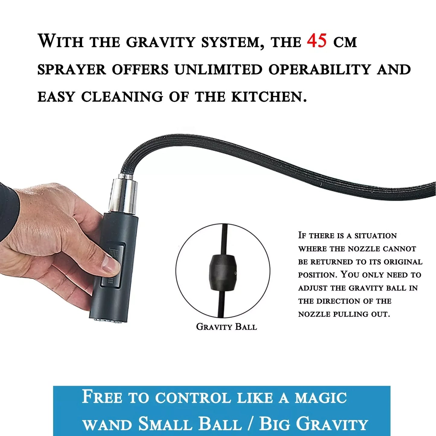 MYQualife Pull Out Sensor Kitchen Faucet Touch Control