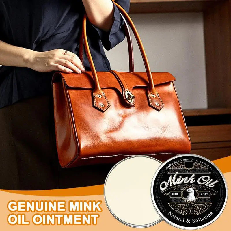Mink Oil Leather Conditioner for Boots and Shoes Restoration