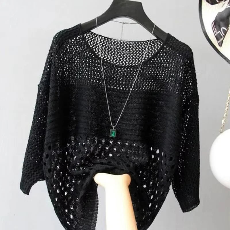 SURWENYUECN Fashion Ice Silk Women Knitted Vest Top