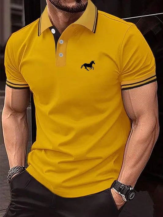 Men's Classic Polo Shirt Casual Summer Short Sleeve Top