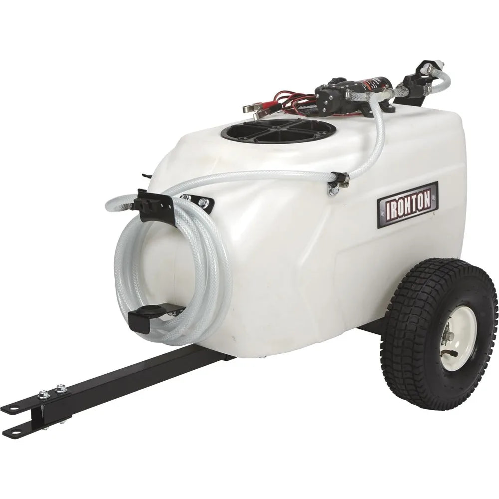Tow-Behind Trailer Broadcast and Spot Sprayer 13 Gallon Capacity 1 GPM 12 Volt DC
