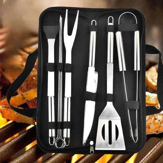 Stainless Steel Barbecue Tool Set For Outdoor Cooking Adventures