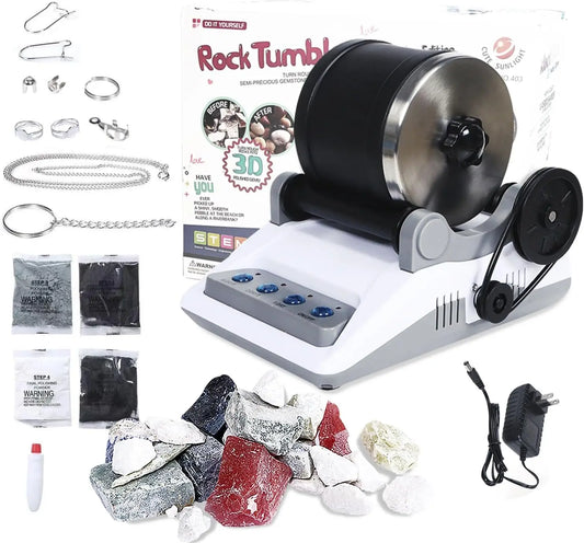 Rock Tumbler Kit for Creative Fun and Polishing Adventure