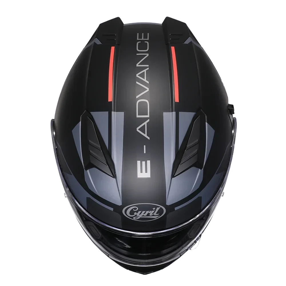 CYRIL Dual Visor Modular Motorcycle Helmet DOT Approved