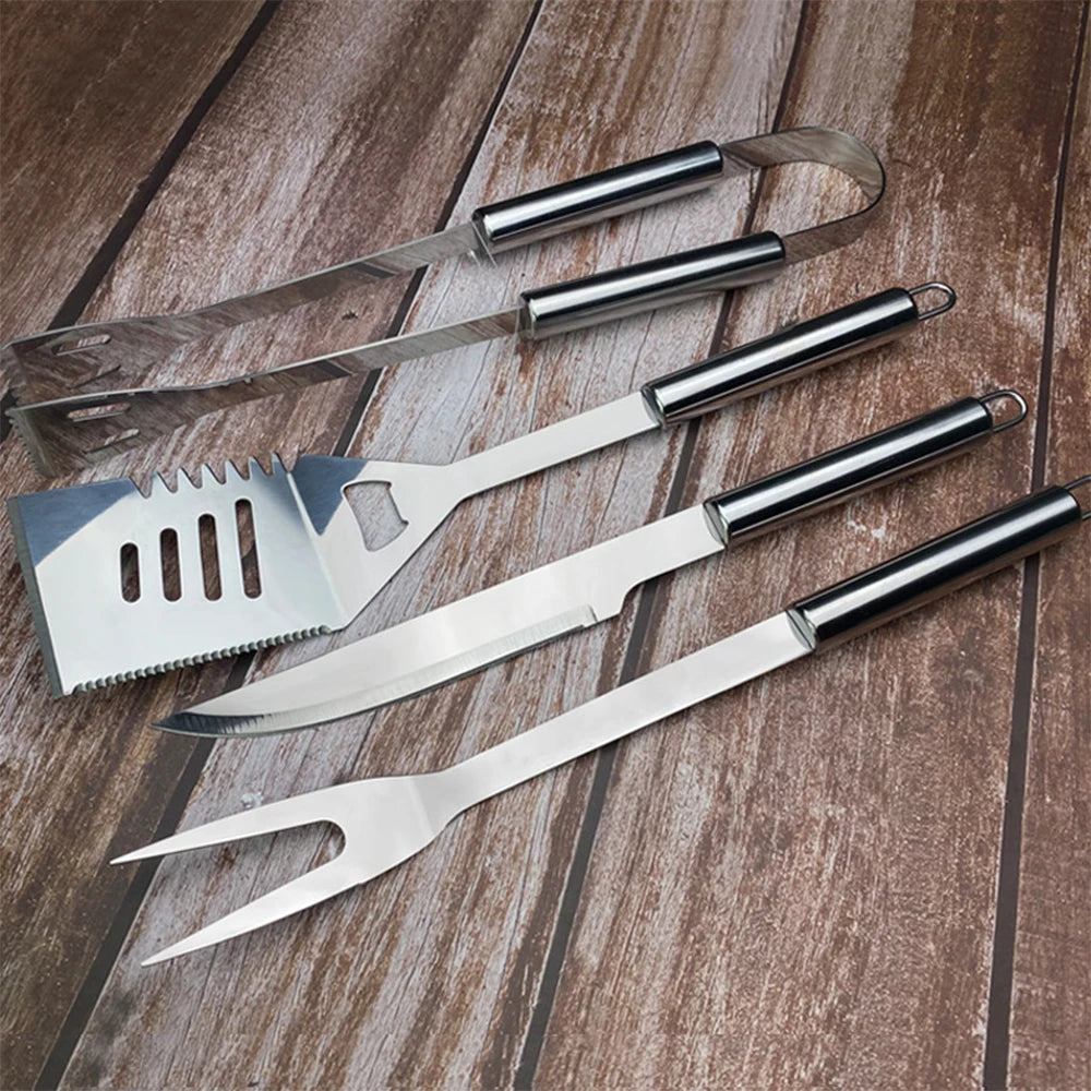Choice Stainless Steel Barbecue Tool Set With Cloth Bag