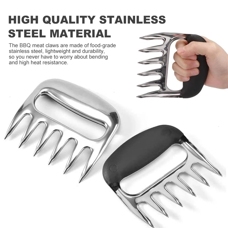 YOMEEI Stainless Steel Bear Claw Meat Shredder Tool Set