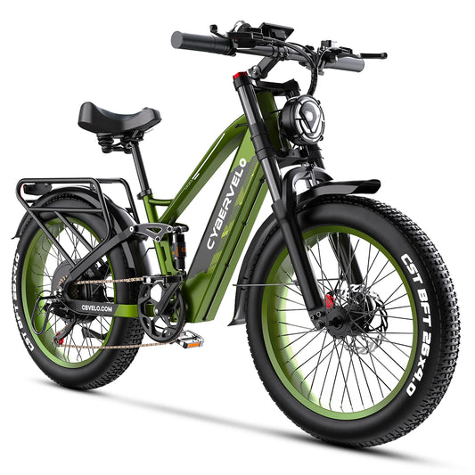 Max Speed 3000W Fat Tire Ebike 52V Long Range Off Road