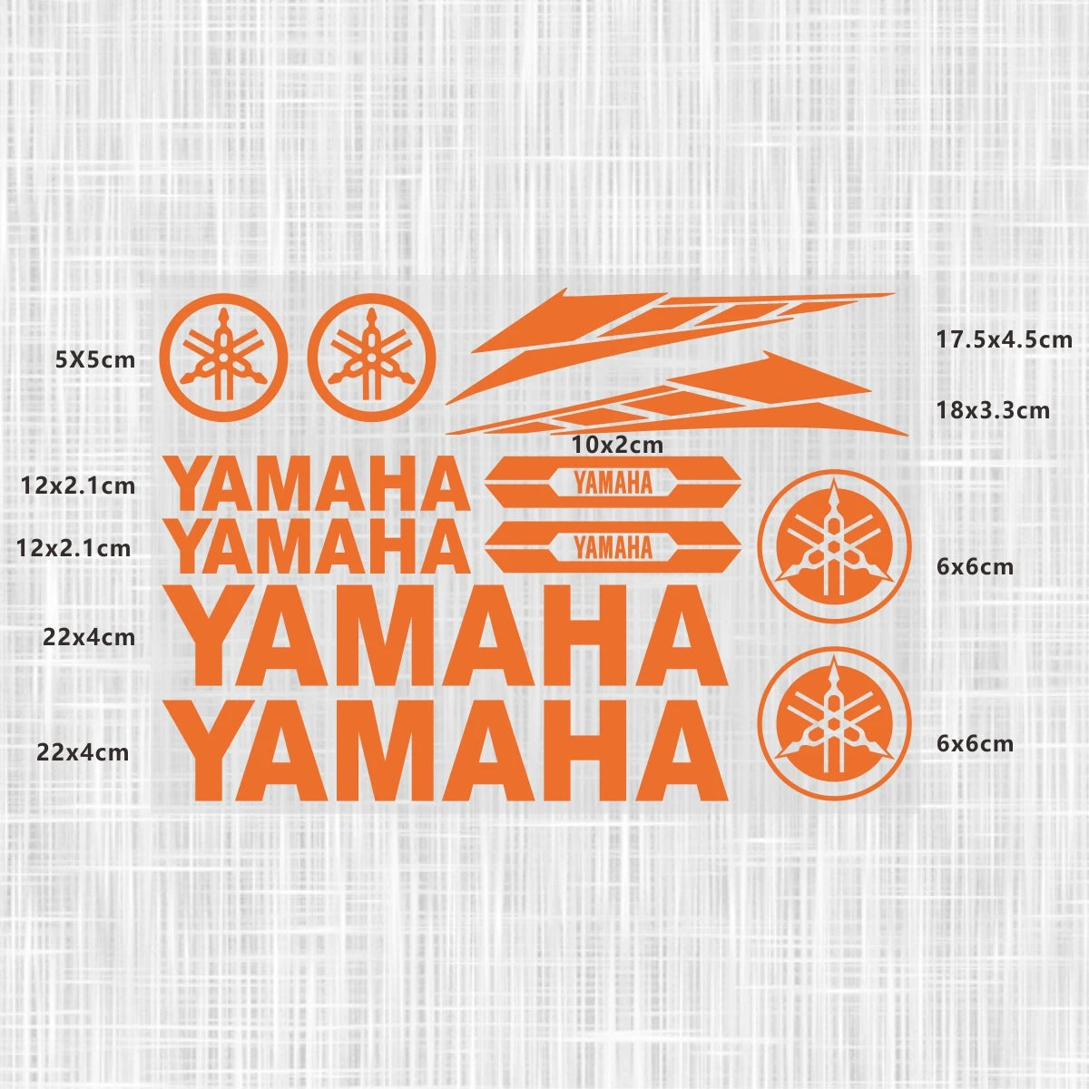 Yamaha Logo Stickers for Motorcycle Tank Helmet Decals