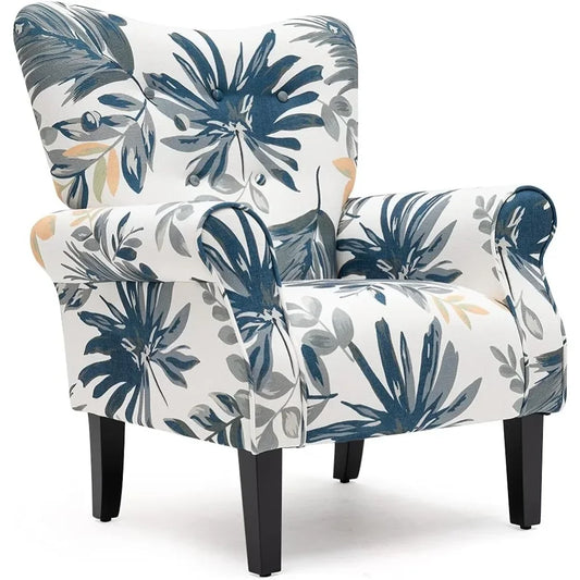 Cover Modern Upholstered Living Room Chair With Wooden Legs