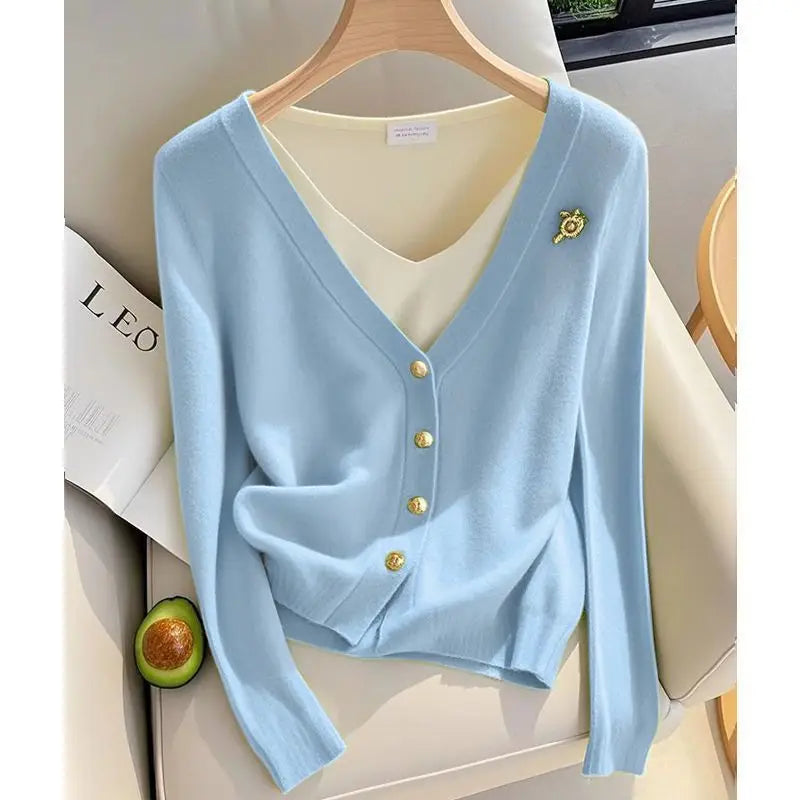 Women Thin Cardigan Sweater Lightweight Knit Outerwear Jacket