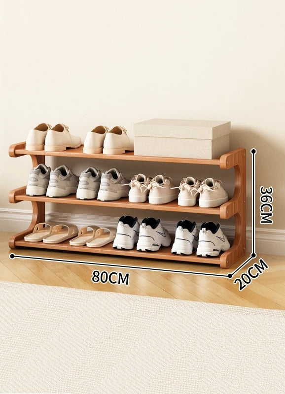 Modern Wooden Shoe Rack for Home and Dormitory Storage