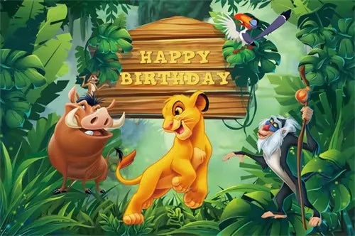 Lion King Simba Birthday Party Disposable Tableware and Decor Set