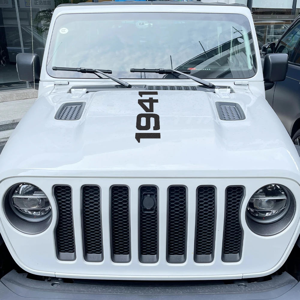 1941 Styling Car Hood Body Sticker For Jeep Wrangler Grand Cherokee Wagoneer Renegade Vinyl Film Decal Auto Tuning Accessories
