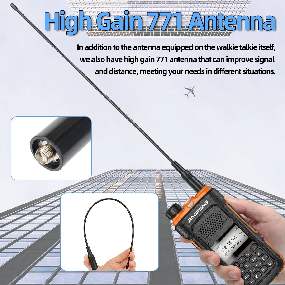 BAOFENG Long Range Walkie Talkie Dual Band Ham Radio Set
