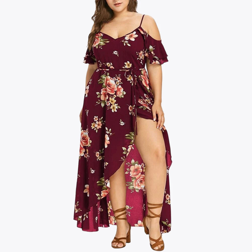 Casual Summer Flower Print Dress for Women