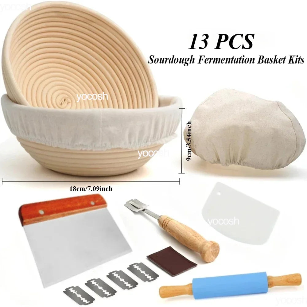 Professional Baking Kit with Sourdough Starter Jar and Tools