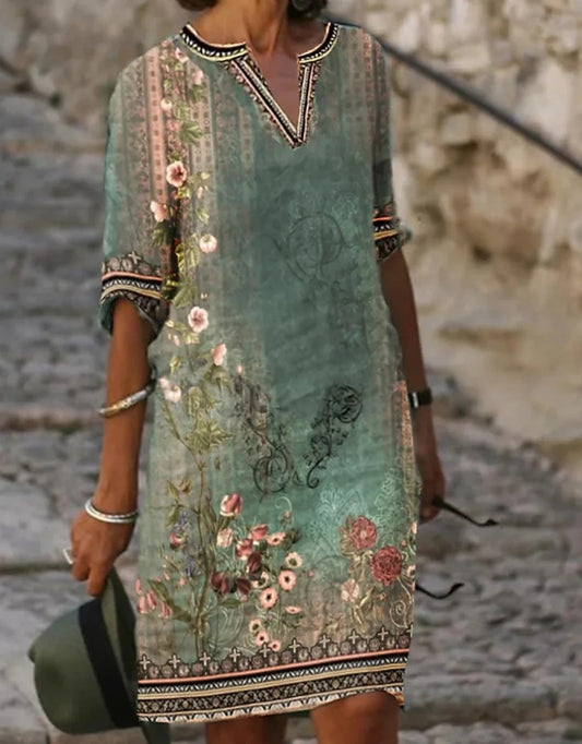 Elegant Printed Weekend Dress for Women