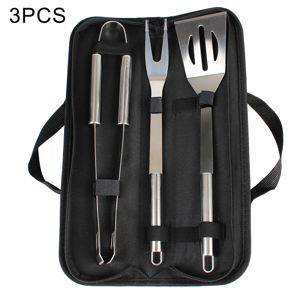 Stainless Steel Barbecue Utensil Set For Outdoor Cooking