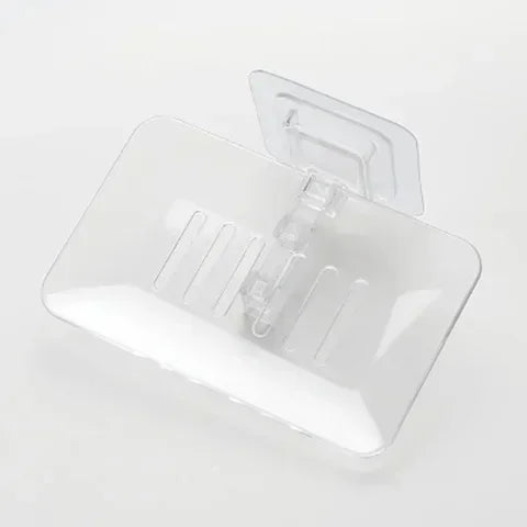 No Drilling Wall Mounted Double Layer Soap Holder Rack