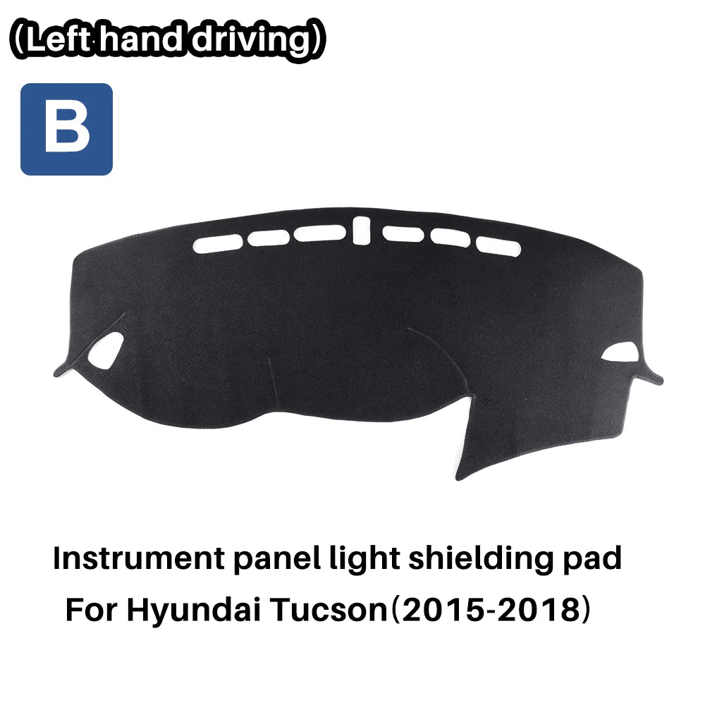 Hyundai Tucson Flannel Dashboard Cover Anti-UV Light Pad