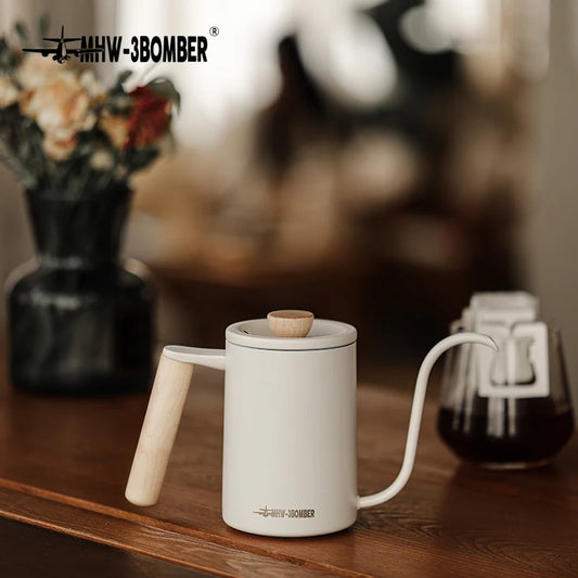 Stainless Steel Gooseneck Pour Over Coffee Kettle For Baristas