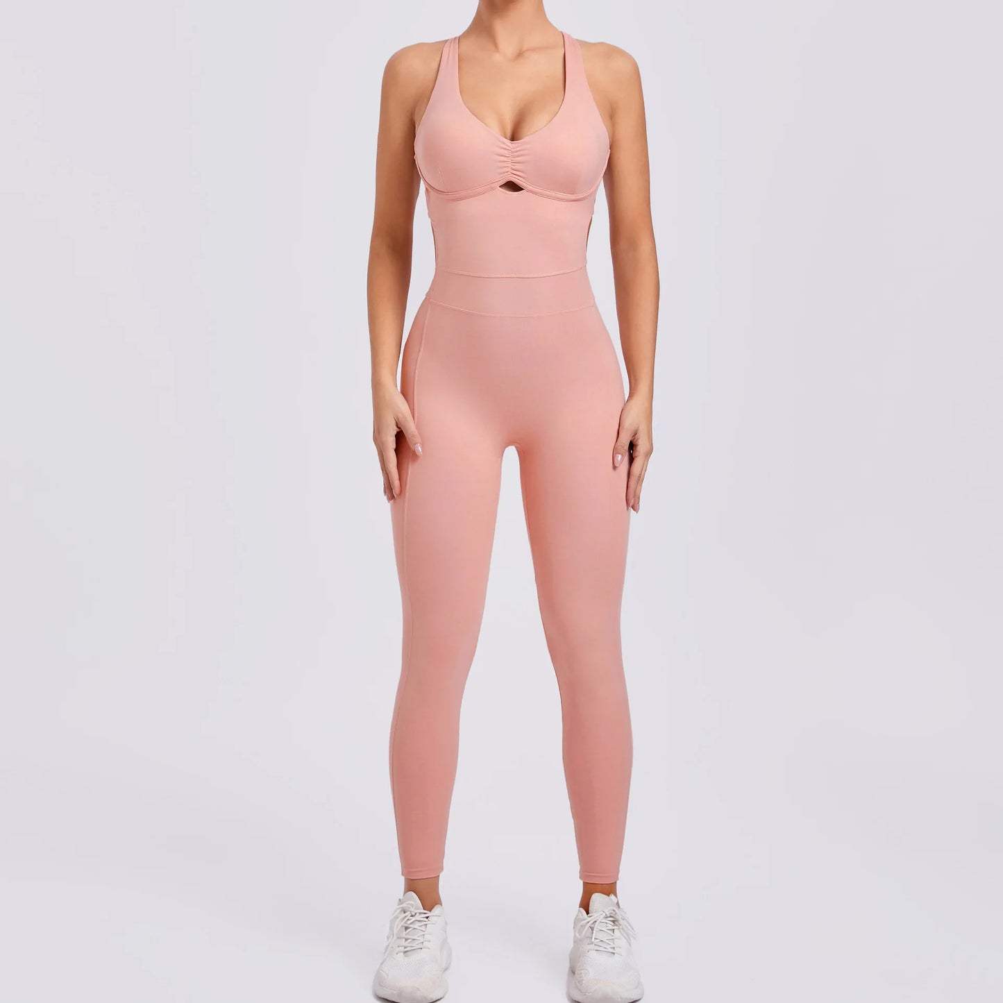 Women Adjustable Yoga Jumpsuit Fitness Workout Active Outfit