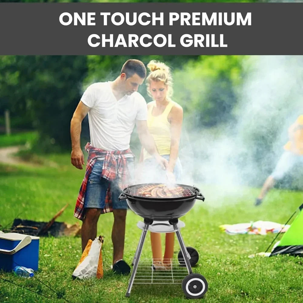 Portable Heavy-Duty Charcoal Grill for Perfect Outdoor Barbecues