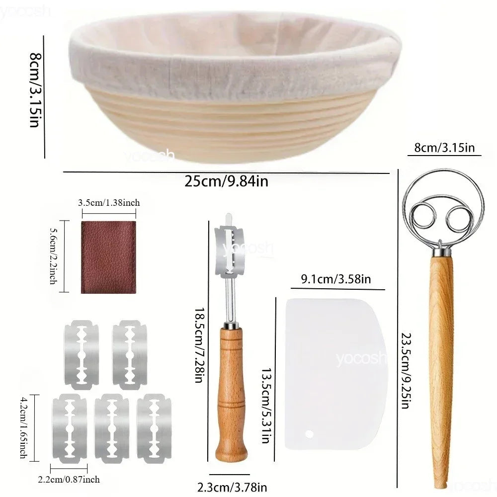Professional Baking Kit with Sourdough Starter Jar and Tools