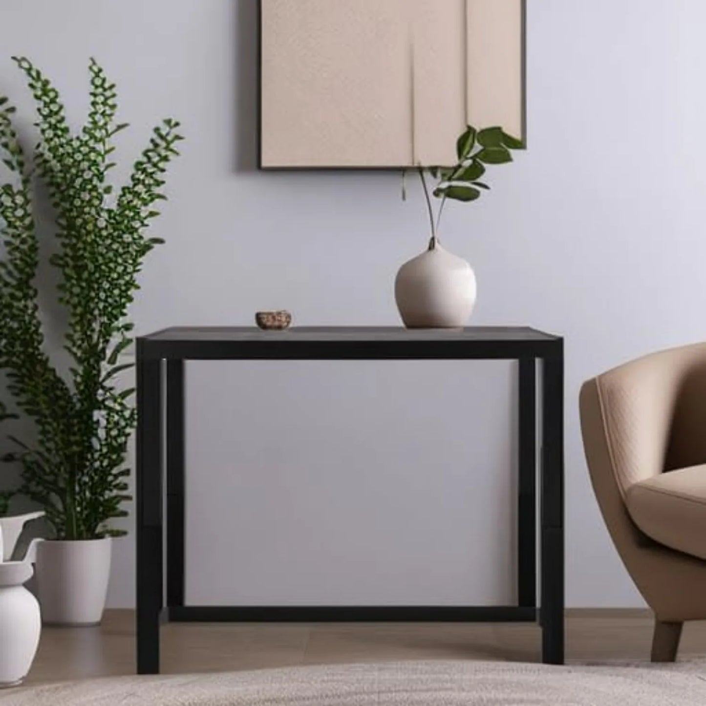 Modern Coffee Table with Wood Grain Finish