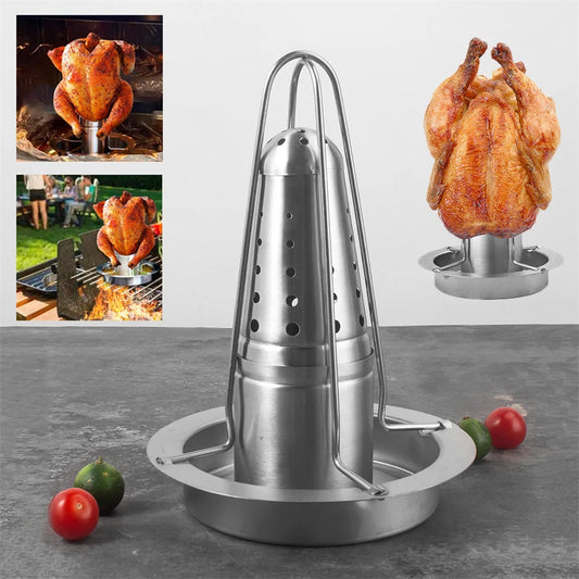 Stainless Steel Removable Roasting Grill Stand for Outdoor BBQ