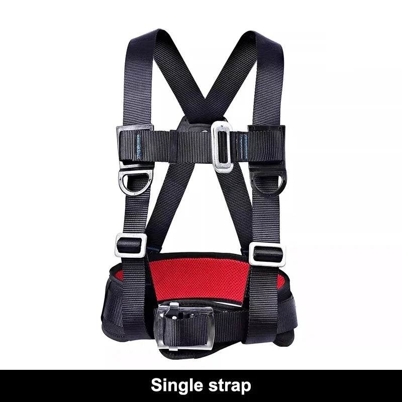 Three Point Half Body Work Safety Belt Outdoor Rock Climbing Electrician Construction Wear Resistant Safety Harness Rope Set