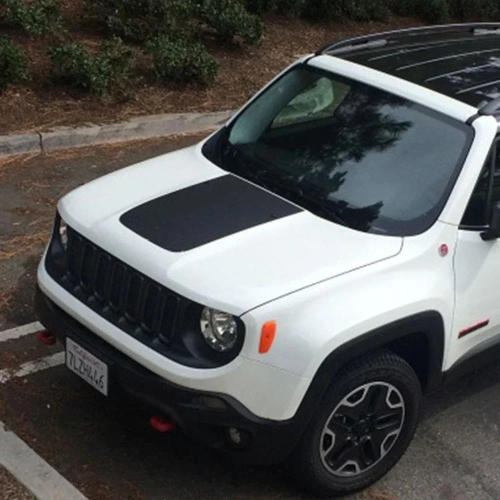 3D Carbon Fiber Scratch Protection Hood Bonnet Film Car Styling Stickers Decals For Jeep Renegade Accessories