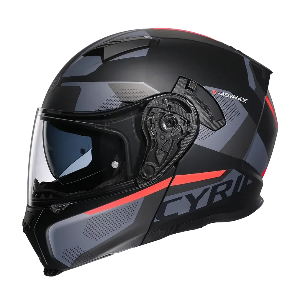 CYRIL Dual Visor Modular Motorcycle Helmet DOT Approved