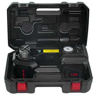 FOVOW 12V 5Ton Electric Hydraulic Floor Jack Set With Inflator