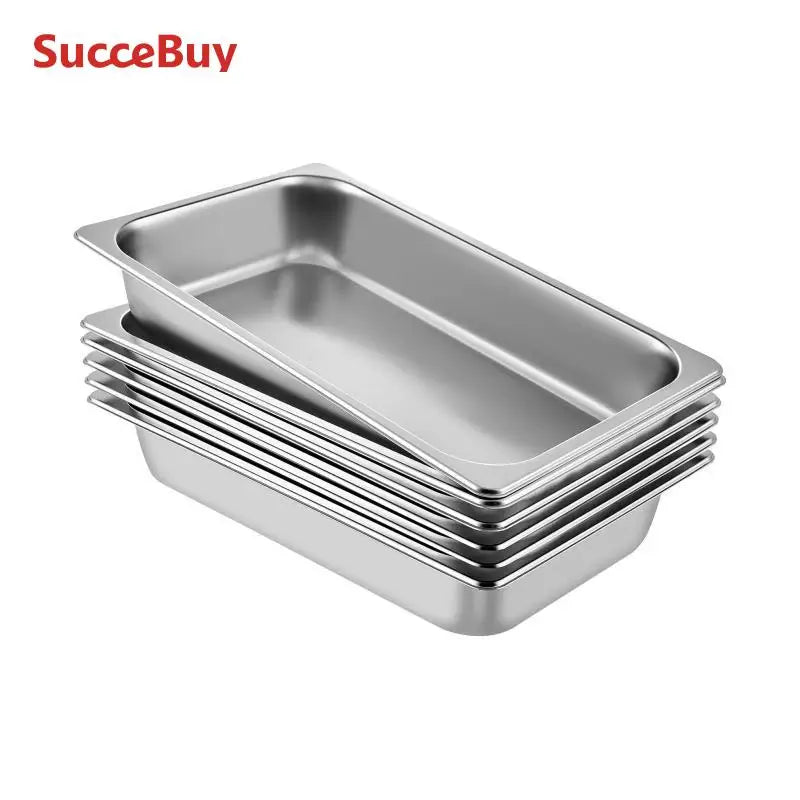 SucceBuy Buffet Chafing Dishes Stainless Steam Table Pans