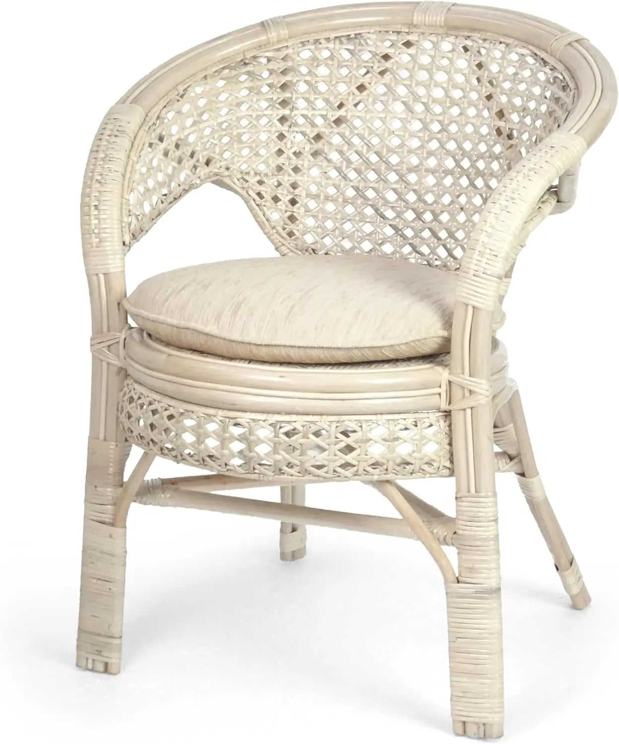 Angduo Pelangi Handmade Rattan Dining Chairs Set Of 2