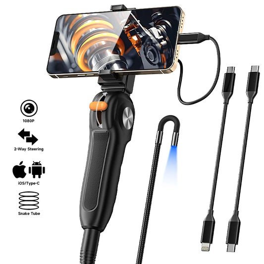 Articulating Borescope Inspection Camera with 1080P Resolution